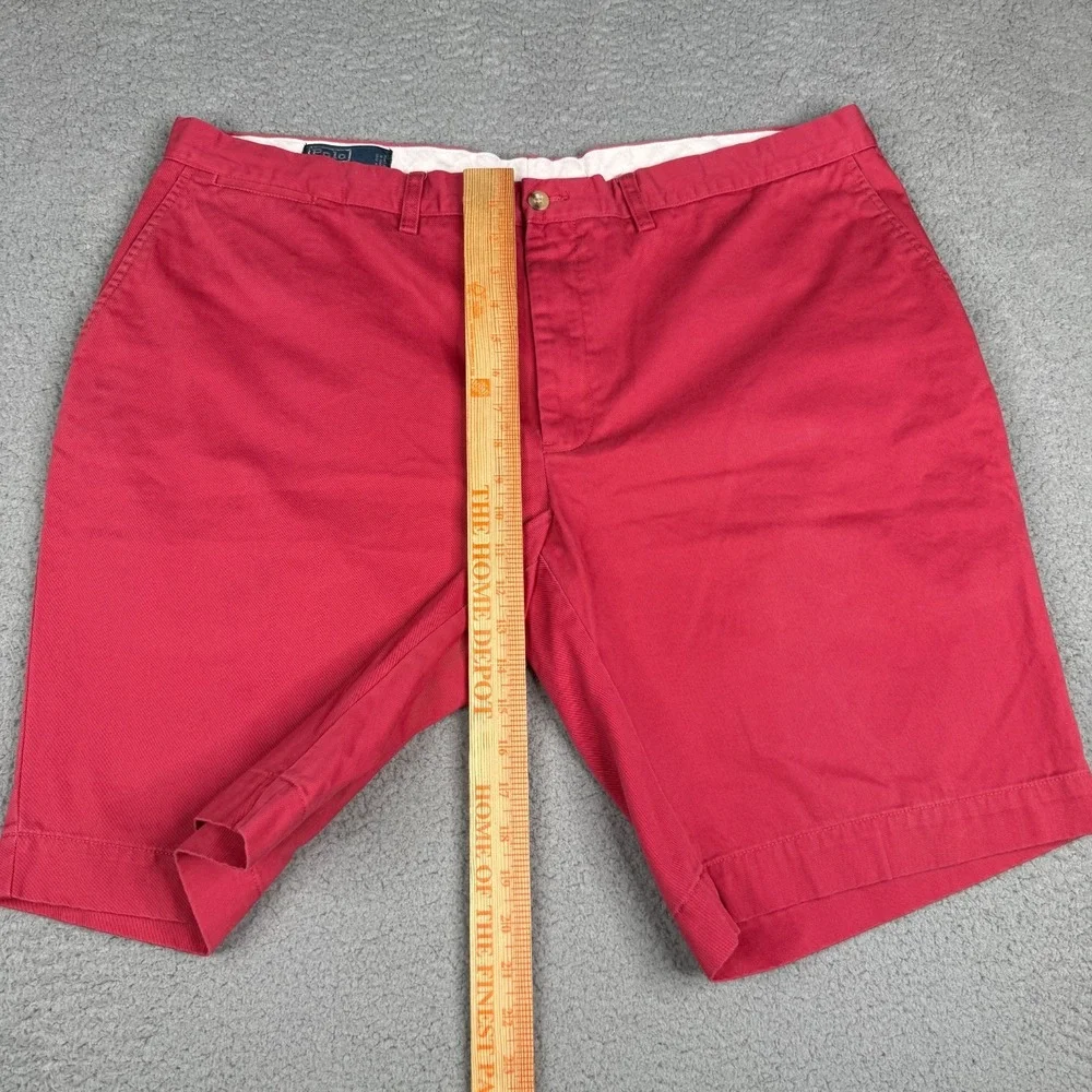 Polo Ralph Lauren Shorts Mens 42 Red Flat Front 10